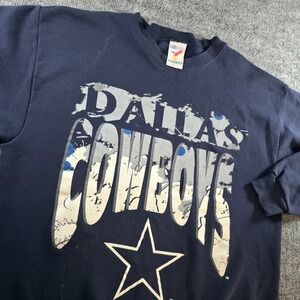Vintage 90s Dallas‎ Cowboys Crewneck Sweatshirt Artex NFL Football Large